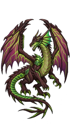 Pixel art of Adult Abysium Dragon
