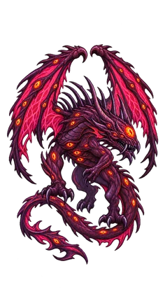 Pixel art of Adult Akashic Dragon