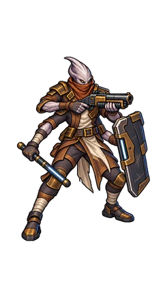 Pixel art of Free Captain Gunner