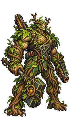 Pixel art of Xenowarden Biohulk