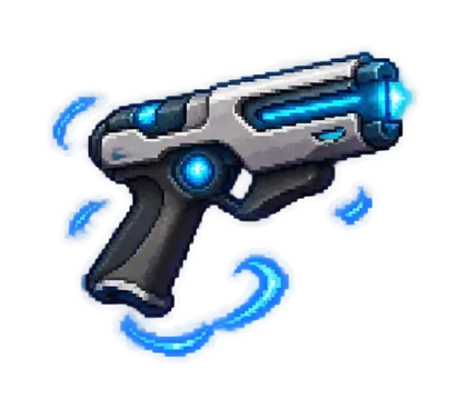 Pixel art of Animated Firearm