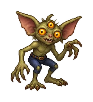Pixel art of Gubbin