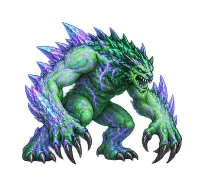 Pixel art of Warp Troll