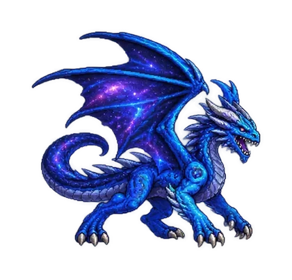 Pixel art of Young Cosmic Dragon