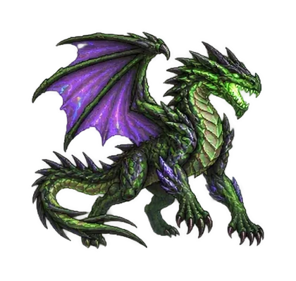 Pixel art of Young Abysium Dragon