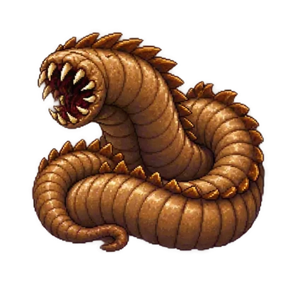 Pixel art of Dust Worm