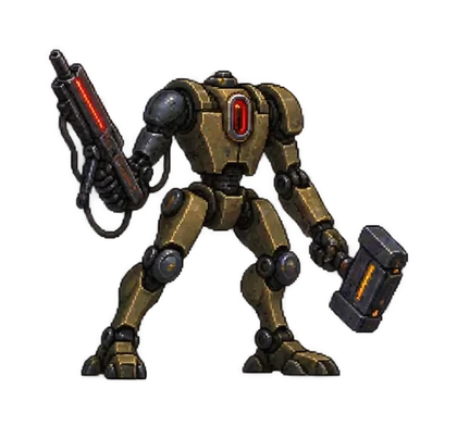 Pixel art of Line-class Soldier Robot
