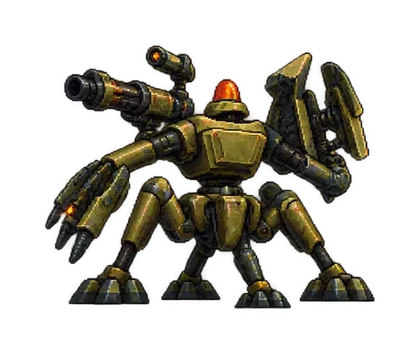 Pixel art of Demolition-class Assassin Robot