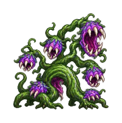 Pixel art of Moonflower