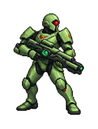 Pixel art of Aeon Guard Trooper