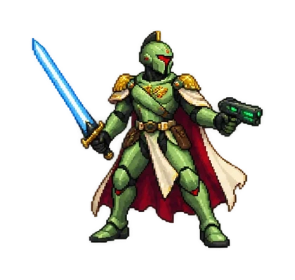 Pixel art of Aeon Guard Commander