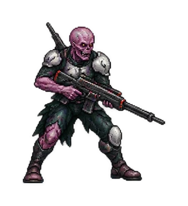 Pixel art of Corpse Fleet Infantry