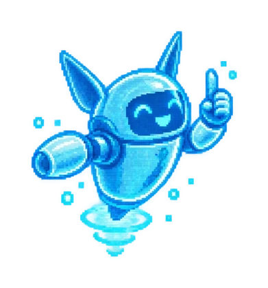 Pixel art of Hardlight Mascot