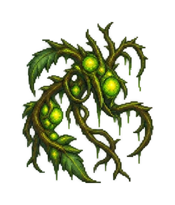 Pixel art of Irradiated Undead Plant
