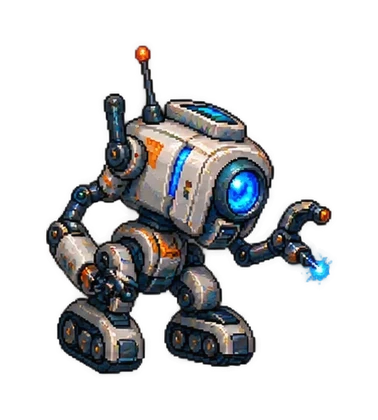 Pixel art of Repair-class Security Robot