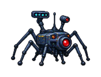 Pixel art of Snoop-class Infiltrator Robot