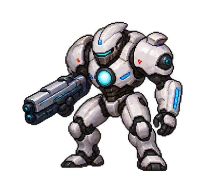 Pixel art of Protection-class Security Robot