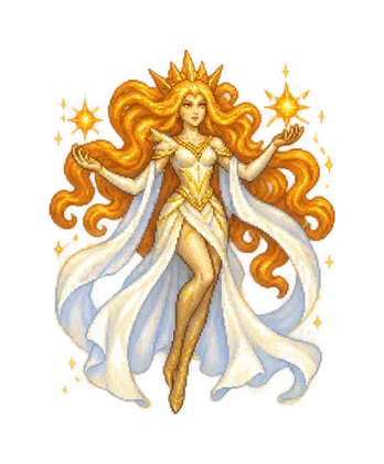 Pixel art of Heliad Queen