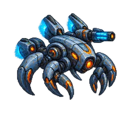 Pixel art of Robotic Superior War Machine