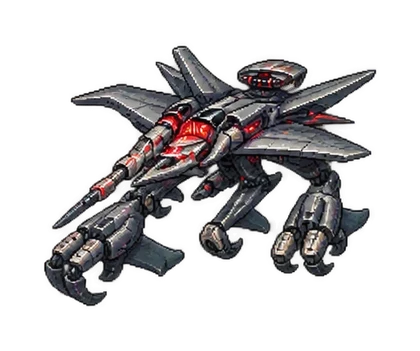 Pixel art of Robotic Elite War Machine
