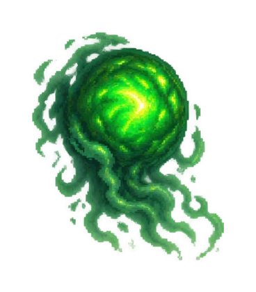 Pixel art of Sapient Green Orb