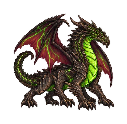 Pixel art of Ancient Abysium Dragon