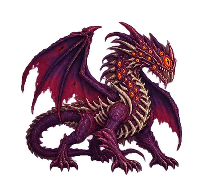 Pixel art of Ancient Akashic Dragon