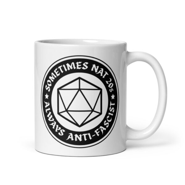 anti-fascist d&D mug