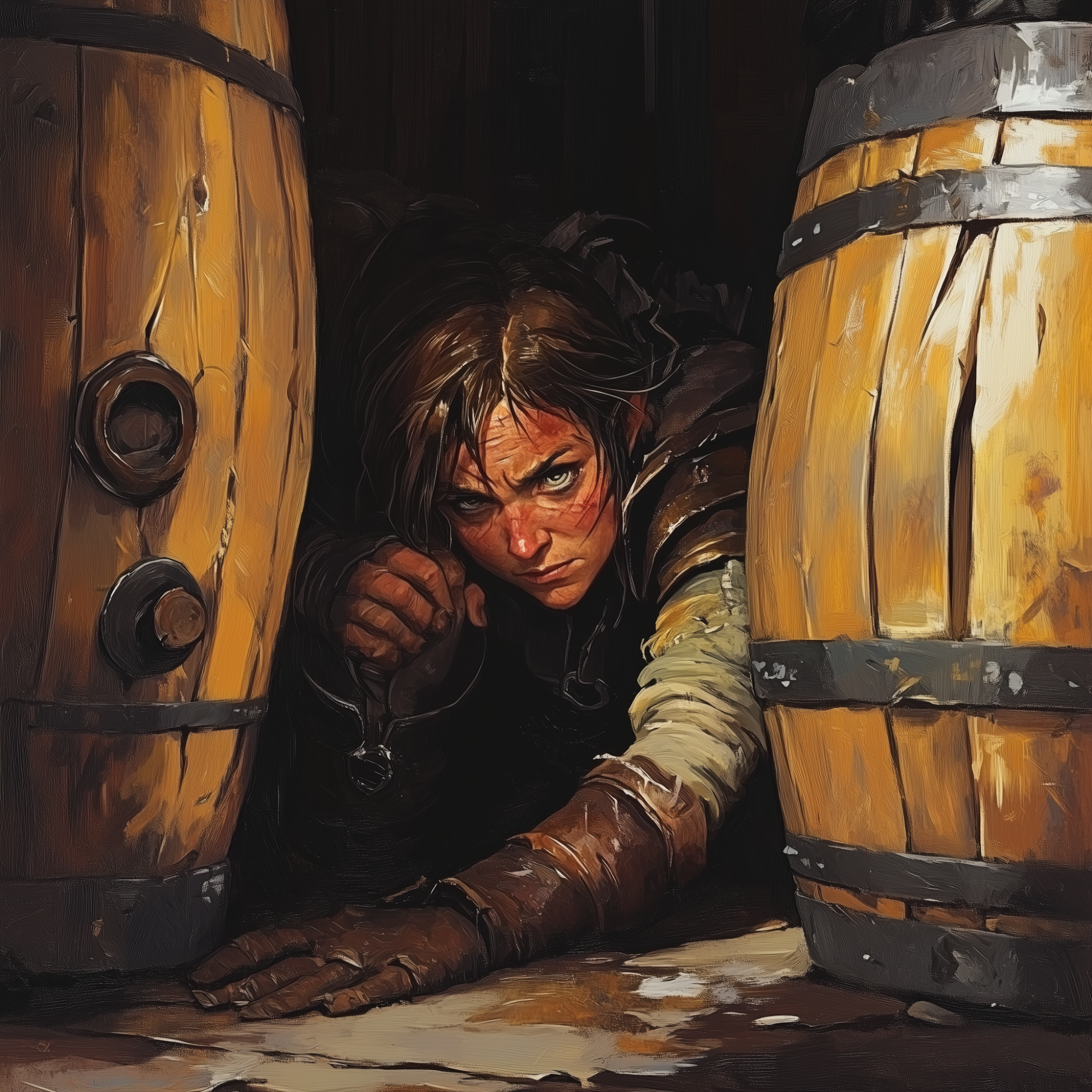 a adventurer hiding behind cover 5e 5.5e rules